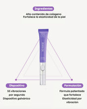 Cargar imagen en el visor de la galería, SO BASE -  Collagen Lifting Vibe Eye Cream | Dispositivo de vibración galvánica
