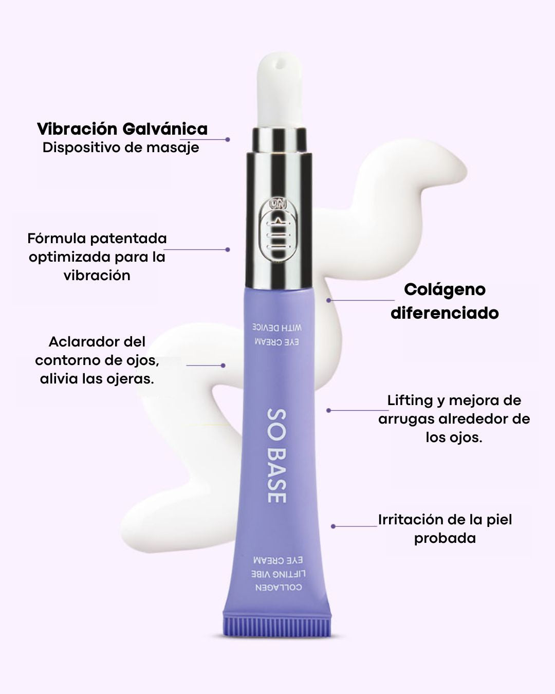 SO BASE Collagen Lifting Vibe Eye Cream (20ml) con Dispositivo Galvánico