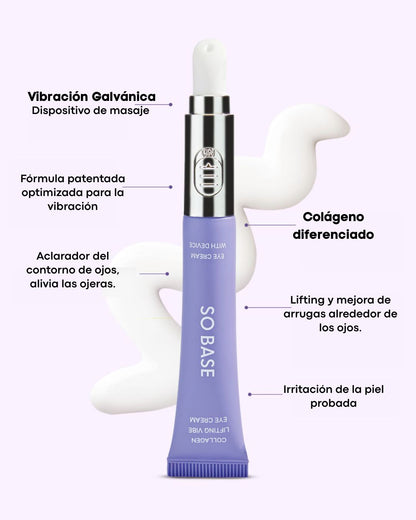 SO BASE Collagen Lifting Vibe Eye Cream (20ml) con Dispositivo Galvánico