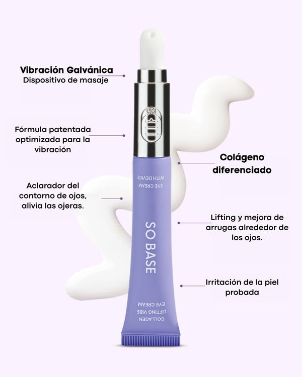 SO BASE Collagen Lifting Vibe Eye Cream (20ml) con Dispositivo Galvánico