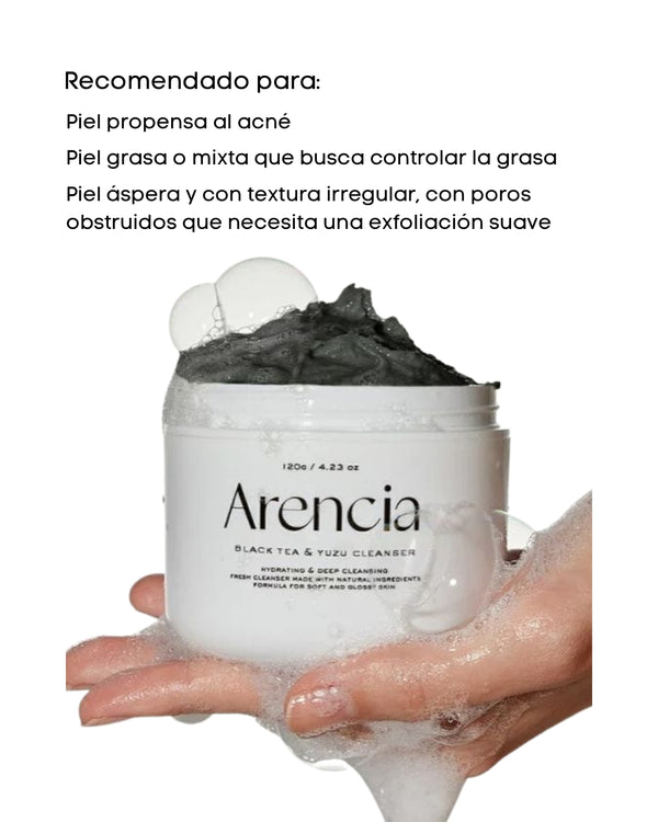 Black Tea and Yuzu Rice Mochi Cleanser - Limpiador Facial Revitalizante (120g)