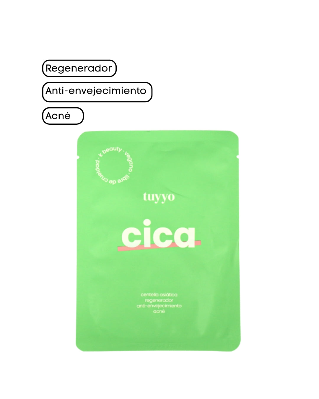 Cica Mask (Mascarilla Vegana Cuidado Calmante) - 23ml