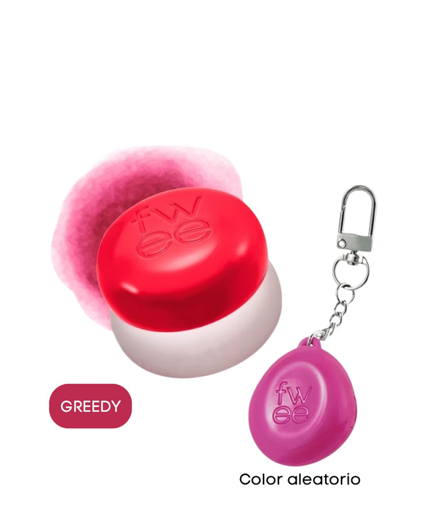 Lip & Cheek Blurry Pudding Pot + Llavero Coleccionable