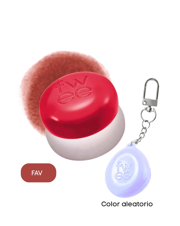 Lip & Cheek Blurry Pudding Pot + Llavero Coleccionable
