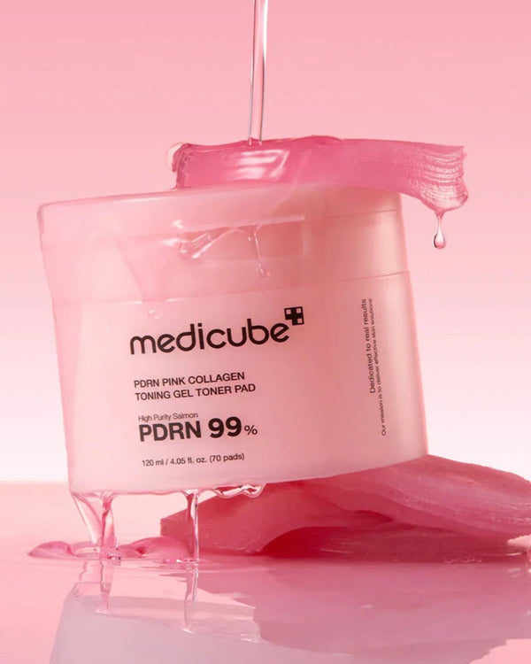PDRN Pink Collagen Toning Gel Toner Pad