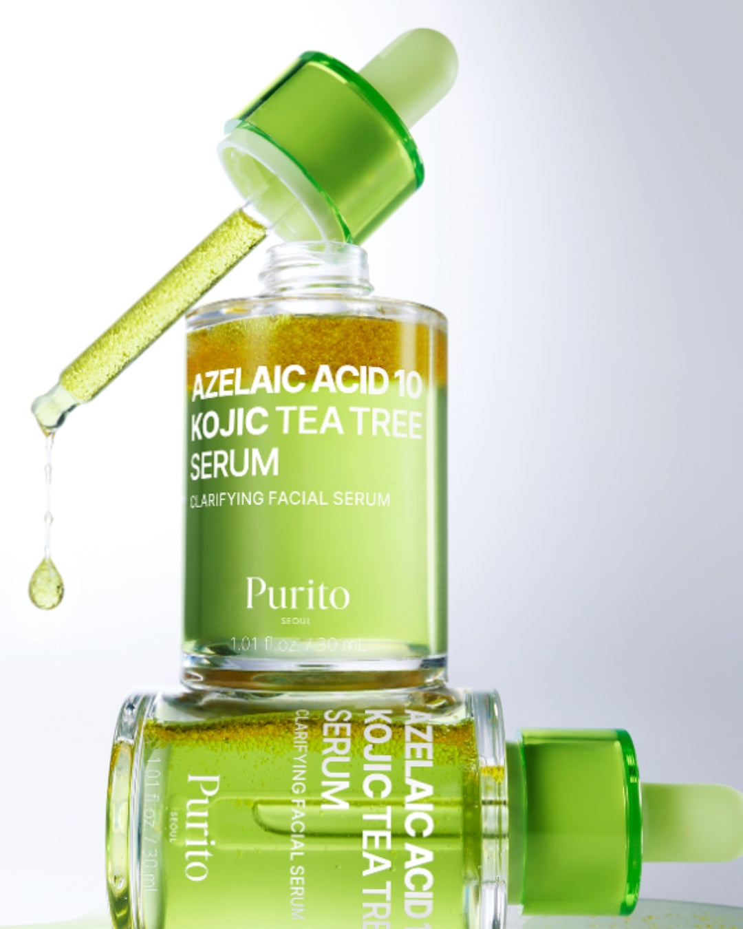 Azelaic Acid 10% + Kojic Acid & Tea Tree Serum (30ml) — Suero Antimanchas y Acné