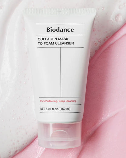 Collagen Mask to Foam Cleanser | Limpiador 2 en 1 y Cuidado de Poros
