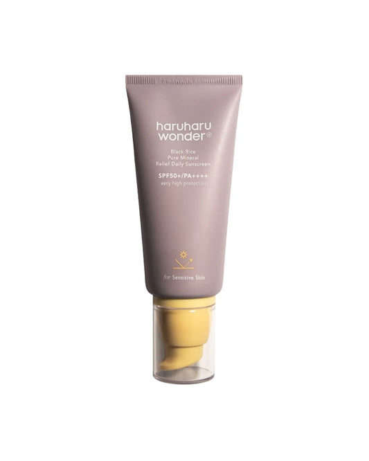 Black Rice Pure Mineral Relief Daily Sunscreen SPF50+ | Protector Solar Mineral Coreano