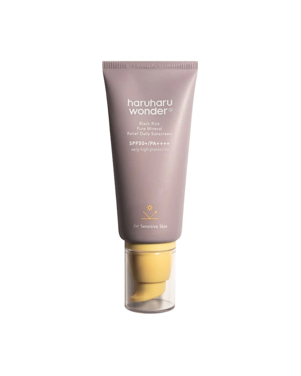 Black Rice Pure Mineral Relief Daily Sunscreen SPF50+ | Protector Solar Mineral Coreano