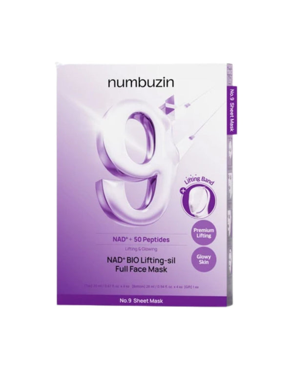 No. 9 NAD+ BIO Lifting-sil Full Face Mask | Mascarilla Lifting