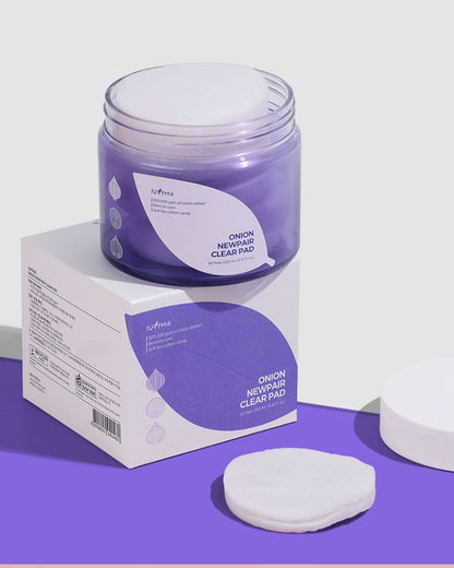 Onion Newpair Clear Pad 60 Pads (250ml) - Discos Exfoliantes