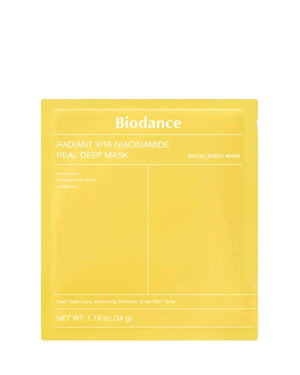 Radiant Vita Niacinamide Real Deep Mask - Mascarilla Unificadora de Tono