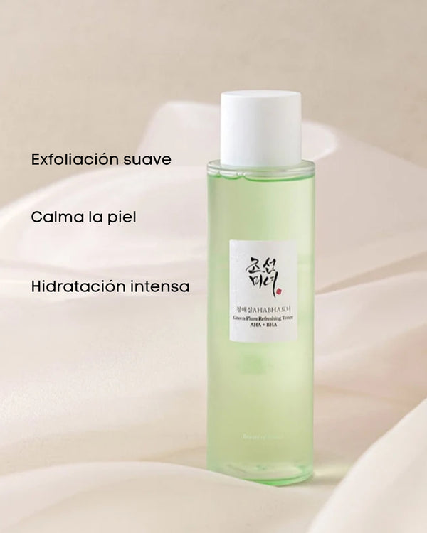 Green Plum Refreshing Toner: AHA + BHA - Tónico Exfoliante 150ml