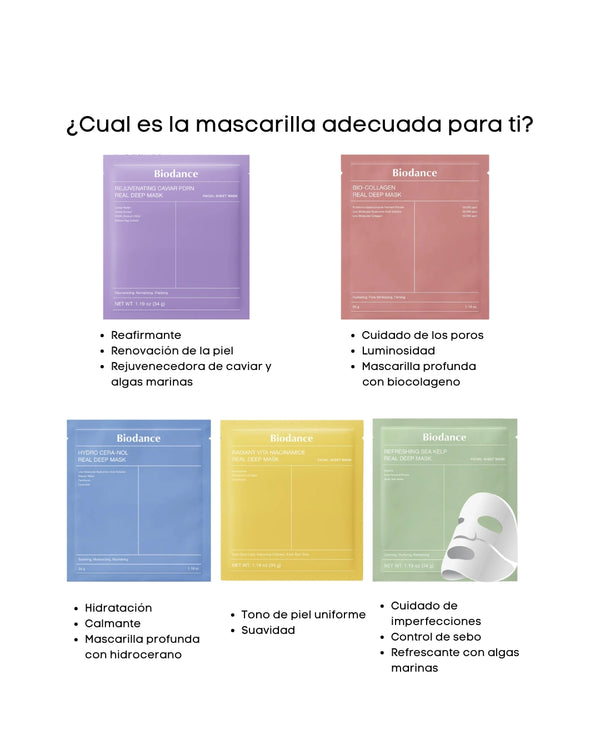 Real Deep Mask Gift Set (5 Mascarillas)