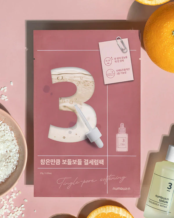 Numbuzin No. 3 Tingle Pore Softening Sheet Mask