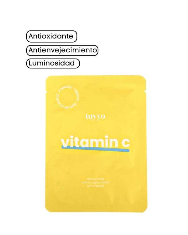 Tú y Yo - Vitamina C Mask (Mascarilla Vegana Cuidado Iluminador e Hidratante) - 23ml