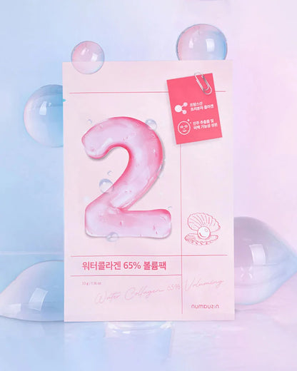 Numbuzin No. 2 Water Collagen 65% Voluming Sheet Mask 1ea