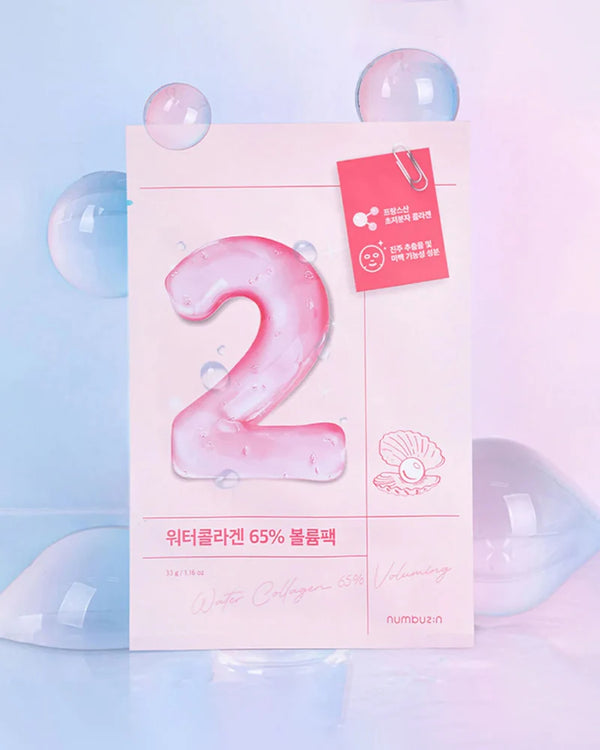 Numbuzin No. 2 Water Collagen 65% Voluming Sheet Mask 1ea