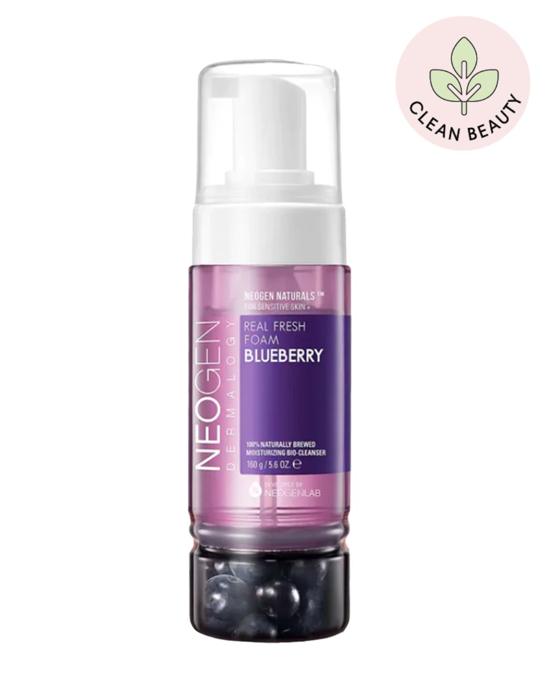 Blueberry Real Fresh Foam Cleanser 160g | Limpiador Facial