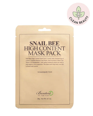 Snail Bee High Content Mask Pack - Mascarilla de Algodón Reparadora