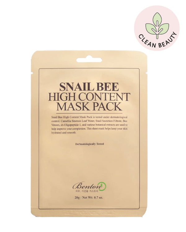 Snail Bee High Content Mask Pack - Mascarilla de Algodón Reparadora